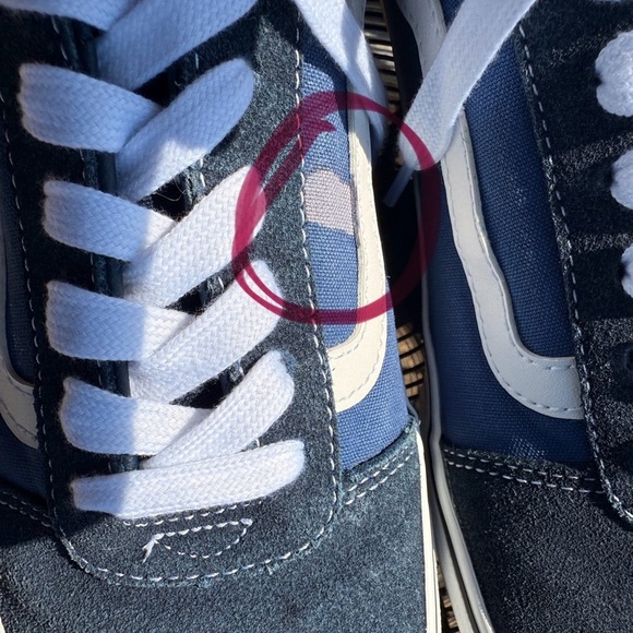 Vans Mens Old Skool Off The Wall Suede Tips & Canvas Size 11 Sneakers - Picture 6 of 14